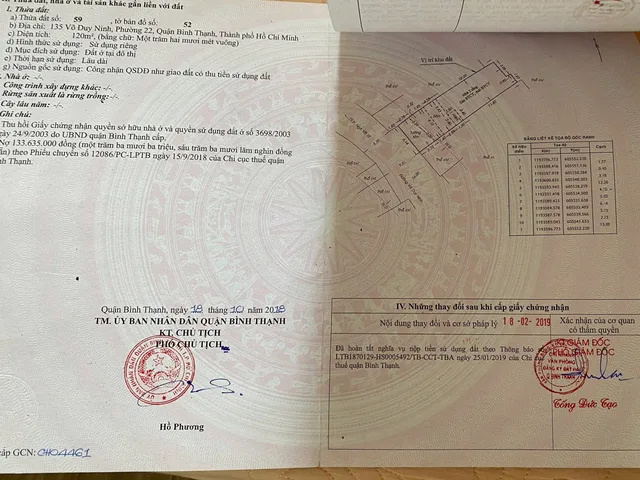 Bán Nhà Mặt Tiền 135 Võ Duy Ninh, P22, Bình Thạnh