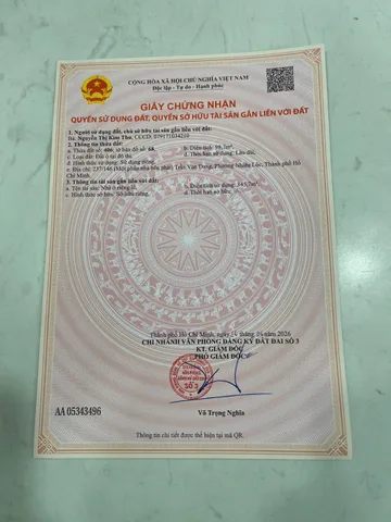 Bán Nhà Mặt Tiền 159 Đỗ Thị Lời, P11, Quận 3