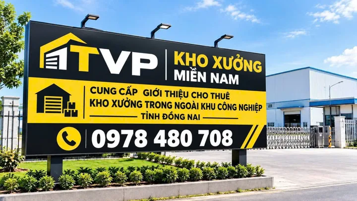 Cho thuê 3000m2 Xưởng Long Thành , Giá: 156 triêu PCCC , G.tờ đầy đủ , Xuất VAT