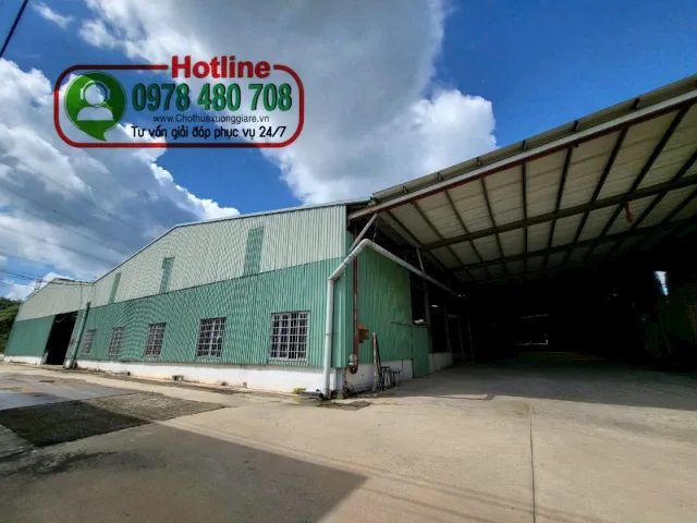Cho thuê 9700 m2 kho xưởng Bến Cát Bình Dương , giấy tờ đầy đủ, đường cont