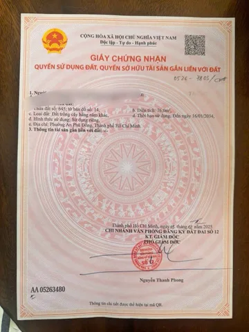 Chủ Giảm 700 Triệu Chốt Nhanh: Bán Đất Full Thổ Cư TL37 Thạnh Lộc Q12 (4x19m) 76m² – Giá Chỉ 3 Tỷ