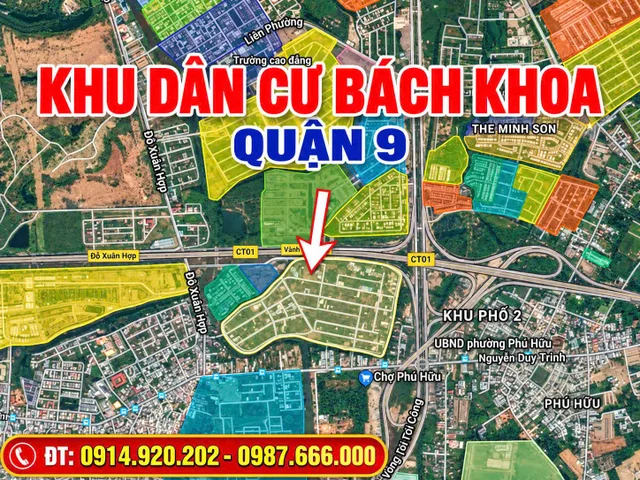 Bán nền B2-47, DT 7x26m, dự án Đại học Bách Khoa Q9, phường Long Trường,  giá 10,7 tỷ, Lh 0914920202