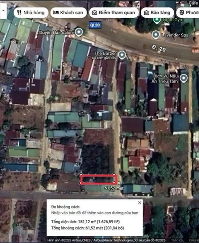 Bán Đất 152.5m2 có sẵn 75 m2 thổ cư giá 1.6 tỷ tại Xã Hòa Ninh Huyện Di Linh Lâm Đồng