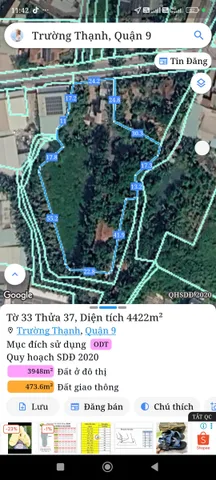 Bán Đất 3339m2 có sẵn 130 m2 thổ cư giá 135 tỷ tại Đường Nguyễn Duy Trinh Phường Trường Thạnh Quận 9 TP. Hồ Chí Minh