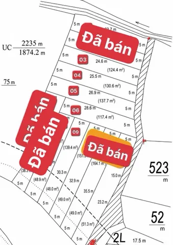Bán Đất 137.7m2 có sẵn 137.7 m2 thổ cư giá 499 triệu tại Xã Ninh Quang Thị xã Ninh Hòa Khánh Hòa
