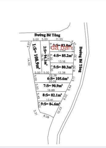 Bán Đất 108.9m2 có sẵn 108.9 m2 thổ cư giá 430 triệu tại Phường Ninh Đa Thị xã Ninh Hòa Khánh Hòa