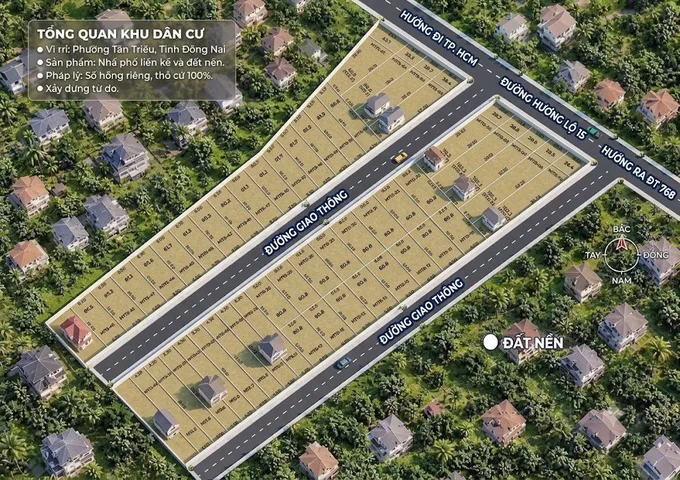 BÁN ĐẤT MẶT TIỀN HƯƠNG LỘ 15 & ĐẤT NỀN TRONG - P. TÂN TRIỀU