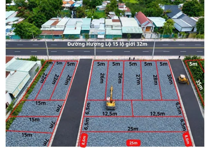 Quỹ Đất Đẹp Sổ Riêng Ngay Mặt Tiền Hương Lộ 15 Mở Rộng 32m, 690 triệu/nền