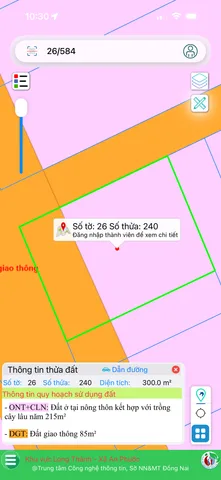 Bán Đất 300m2 có sẵn 80 m2 thổ cư giá 3.7 tỷ tại Xã An Phước Huyện Long Thành Đồng Nai