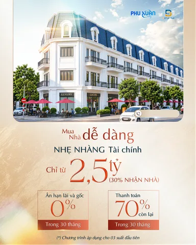 CƠ HỘI SỞ HỮU SHOPHOUSE PHÚ XUÂN CITY – CHỈ CẦN 2,5 TỶ!