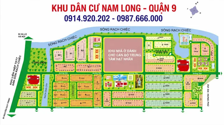 Bán lô đất nhà phố DA Nam Long, P. Phước Long B, Q9 (TP Thủ Đức), DT 5x23m, sổ đỏ, đường 16m