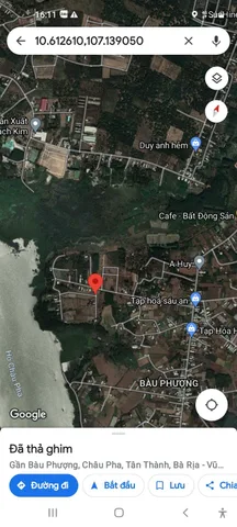 Bán Đất 123m2 có sẵn 100 m2 thổ cư giá 1.3 tỷ tại Xã Châu Pha Thành phố Phú Mỹ Bà Rịa - Vũng Tàu