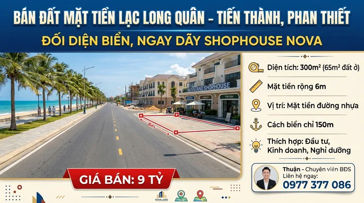 Bán đất nền, 300 m², Tiến Thành