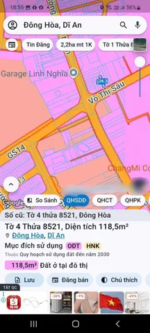 BDS HVL [NC] 82 Võ Thị Sáu Dĩ An Bình Dương