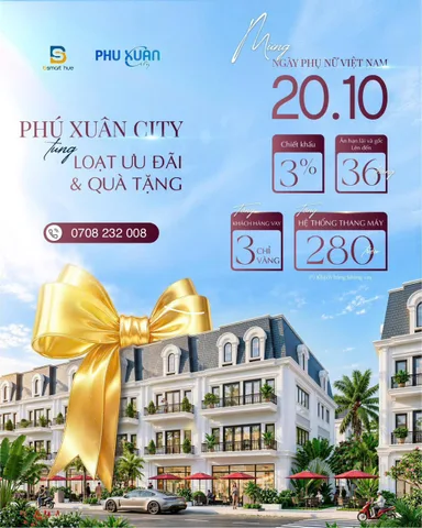 3 NĂM "KHÔNG LÃI - KHÔNG GỐC - KHÔNG ÁP LỰC": CHỈ CẦN 2,5 TỶ NHẬN SHOPHOUSE TẠI PHÚ XUÂN CITY HUẾ!
