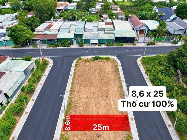 BÁN LÔ ĐẤT 215 m² FULL THỔ CƯ XÂY BIỆT THỰ SỞ HỮU 2 MẶT TIỀN , GIÁ FULL CHỈ 1 TỶ3