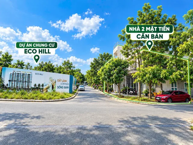 🔥🍀 Bán nhà 2 mặt tiền KQH Bàu Vá đối diện dự án chung cư Eco Hill