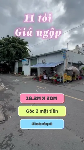 Bán kho xưởng mặt tiền đường hồ văn long bình tân mua vào khai thác ngay 18.2m ngang giá ngộp 11tỷ 298m2 đất ở