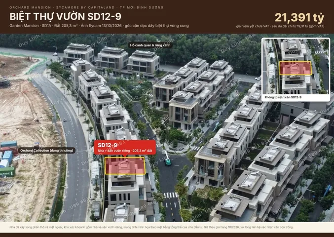 DINH THỰ ĐỒI ORCHARD MANSION CÒN CĂN GIÁ TỐT TRONG THÁNG 10