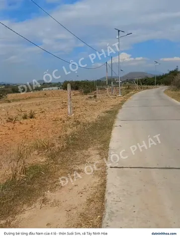 Bán đất Tây Ninh Hòa - 4 lô hơn 1.000m² có 500m² thổ cư, 850 triệu