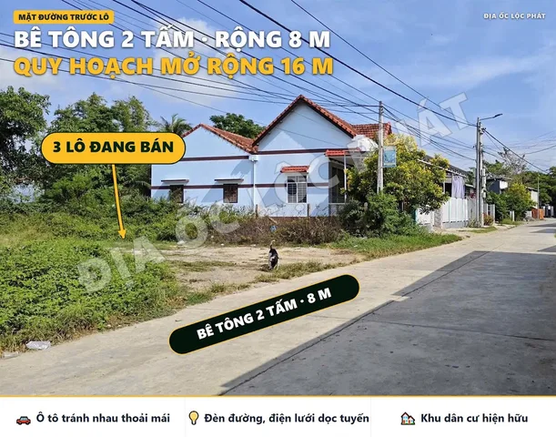 Bán đất phường Ninh Hòa - 3 lô mặt tiền Phan Bội Châu, từ 950 triệu