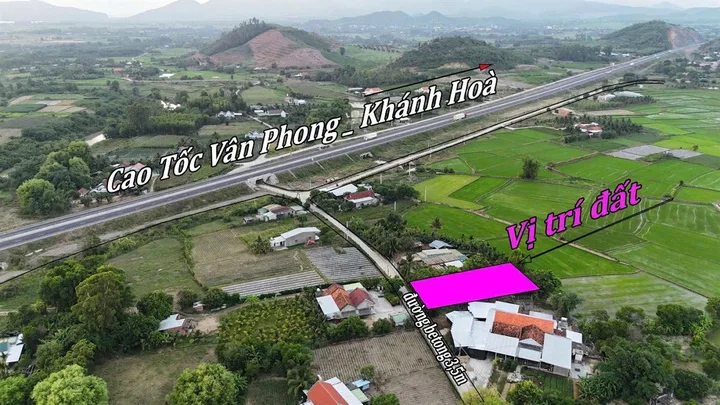 Bán đất Ninh An Ninh Hòa - 529,5m² cạnh cao tốc, 200m² thổ, 1,1 tỷ