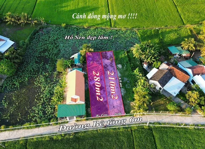 Bán đất Ninh Đa Ninh Hòa - 283,2m² ngang 8,2m Phú Diêm, 1 tỷ 250
