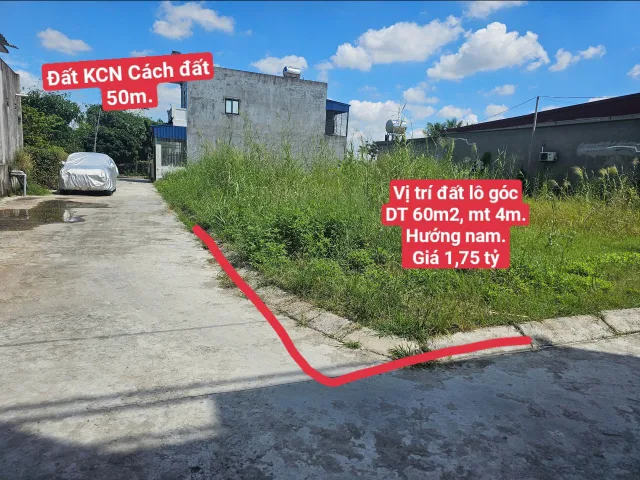 Bán Đất ngọc chử an lão hải phòng diện tích 60m sát khu công nghiệp tràng duệ 3
