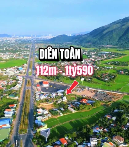 Bán Đất 112.5m2 có sẵn 112.5 m2 thổ cư giá 1.59 tỷ tại Thôn Trung Nam Xã Diên Toàn Huyện Diên Khánh Khánh Hòa