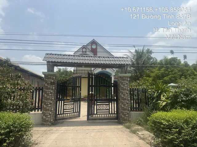 Bán Nhà riêng, diện tích 1600m2 (full thổ cư) giá 3.7 tỷ tại Đường Tỉnh 837 Xã Hậu Thạnh Tây Huyện Tân Thạnh Long An