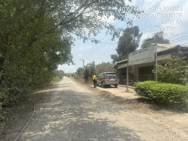 Bán Nhà riêng, diện tích 1600m2 (full thổ cư) giá 3.7 tỷ tại Đường Tỉnh 837 Xã Hậu Thạnh Tây Huyện Tân Thạnh Long An