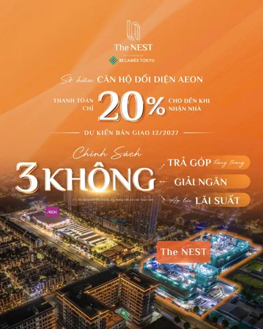 Bán Căn hộ chung cư 58.7m2 giá 2.669 tỷ tại The nest