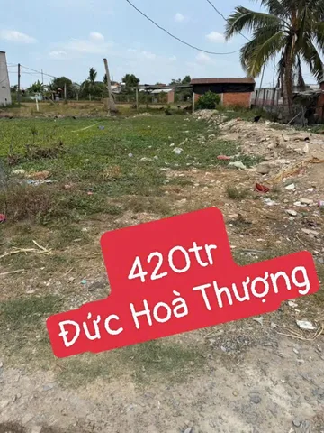 Bán Đất 112m2 có sẵn 112 m2 thổ cư giá 420 triệu tại Xã Đức Hòa Thượng Huyện Đức Hòa Long An