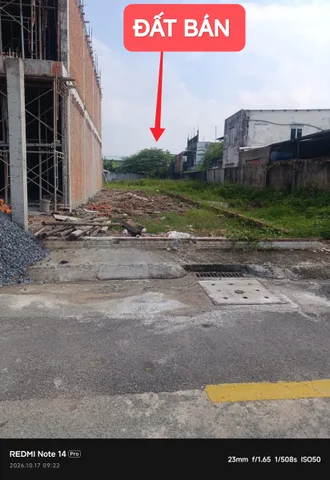 Đất mặt tiền đường nhựa cách chợ Hóc Môn 500m