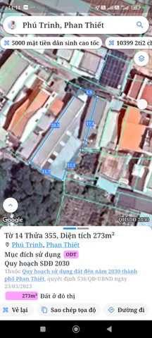 Bán đất nền, 273 m², Phú Trinh