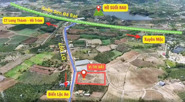 Bán Đất 237m2 có sẵn 150 m2 thổ cư giá 660 triệu tại Xã Xuân Sơn Huyện Châu Đức Bà Rịa - Vũng Tàu