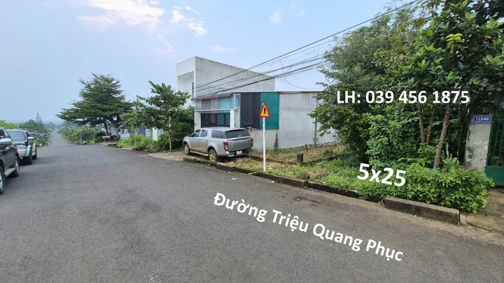 🏡 ĐẤT MẶT TIỀN TRIỆU QUANG PHỤC – 5×25m – 2,08 TỶ | BMT | DAK LAK