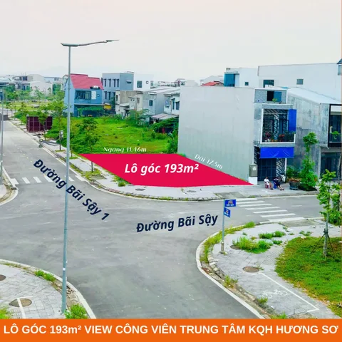 🔥🌟 Bán lô góc 2 mặt tiền Bãi Sậy - View công viên to, hàng hiếm, giá tốt đầu tư