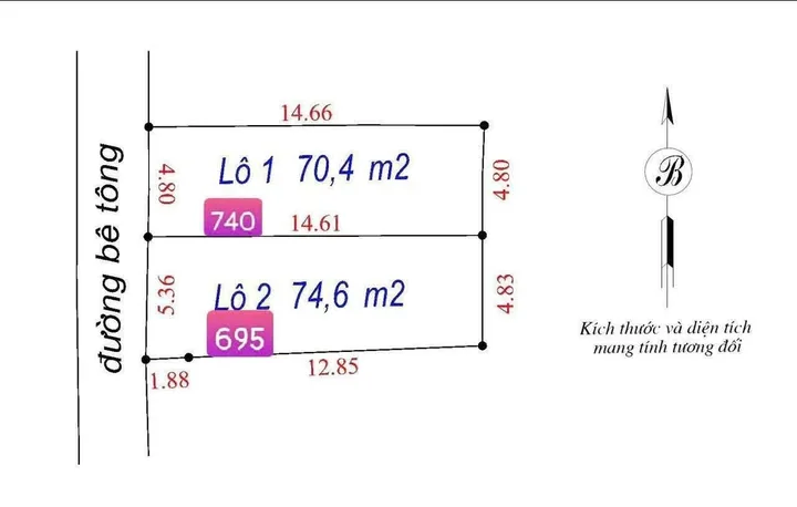 Cần bán 2 lô đất hẻm Nguyễn Đình Chiểu 5x14m giá chỉ từ 695tr