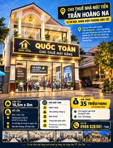Cho thuê Nhà riêng 128m2 giá 35 triệu tại Phường Hưng Lợi Quận Ninh Kiều Cần Thơ