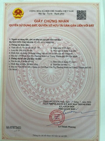 Bán nhà phố 234 Phan Văn Trị, P. 11, Q. Bình Thạnh