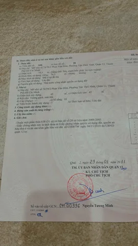 Bán nhà phố 74/39/2 Phan Văn Hớn, P. Tân Thới Nhất, Quận 12