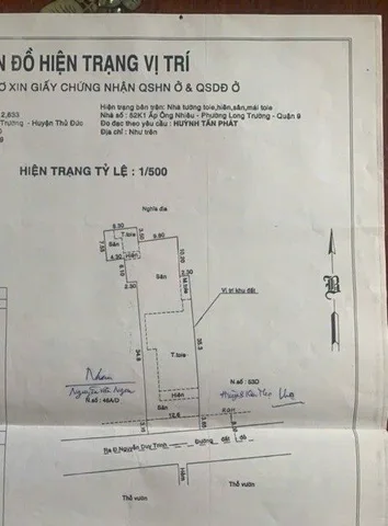 Bán nhà phố 105 đường Số 1, P. Long Trường, TP. Thủ Đức
