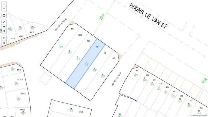 Bán nhà phố 487 Lê Văn Sỹ, P. 12, Quận 3