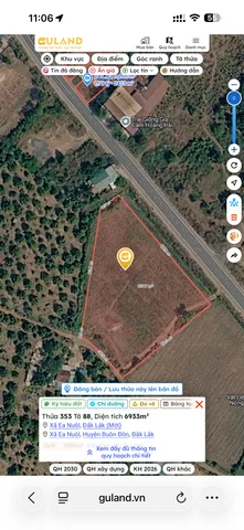 Bán Đất 6700m2 có sẵn 600 m2 thổ cư giá 14.5 tỷ tại Xã Ea Nuôl Huyện Buôn Đôn Đắk Lắk