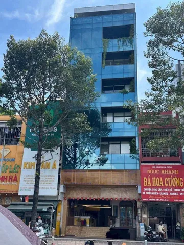 Nhà cho thuê 2 mặt tiền 298-300 Lý Thường Kiệt, Quận 10 , Hầm 7 tầng .