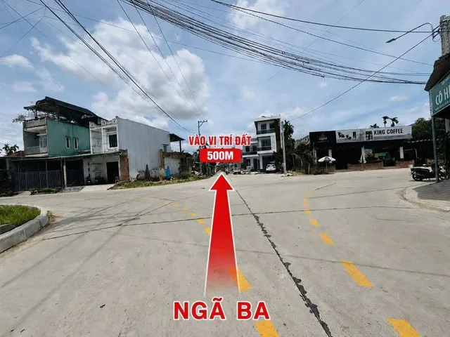 Sụp hầm lô đất ngang 5m-12m Gần Trung Tâm Thị Trấn Ái Nghĩa Giá Chỉ 4xx Triệu
