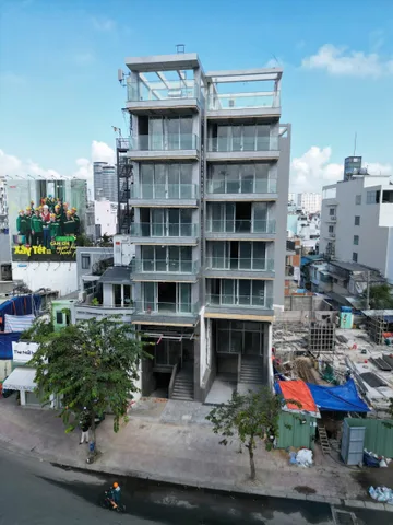 TOÀ NHÀ VĂN PHÒNG MỚI XÂY 33B - 33C Nguyễn Hữu Cảnh, Phường 22, Bình Thạnh - 540,8m² -  Hầm + 7 tầng + MCT, ~2.800m² sàn.