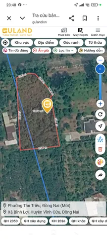 Bán Đất 2885m2 giá 11 tỷ tại Xã Tân Bình Huyện Vĩnh Cửu Đồng Nai