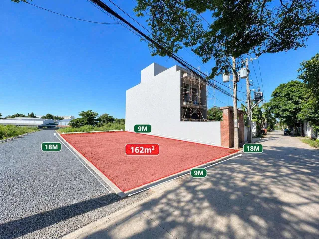 LÔ GÓC 2 MẶT TIỀN 9X18 NỞ HẬU 10M CÁCH ĐỒNG KHỞI 100M PHƯỜNG TRẢNG DÀI
